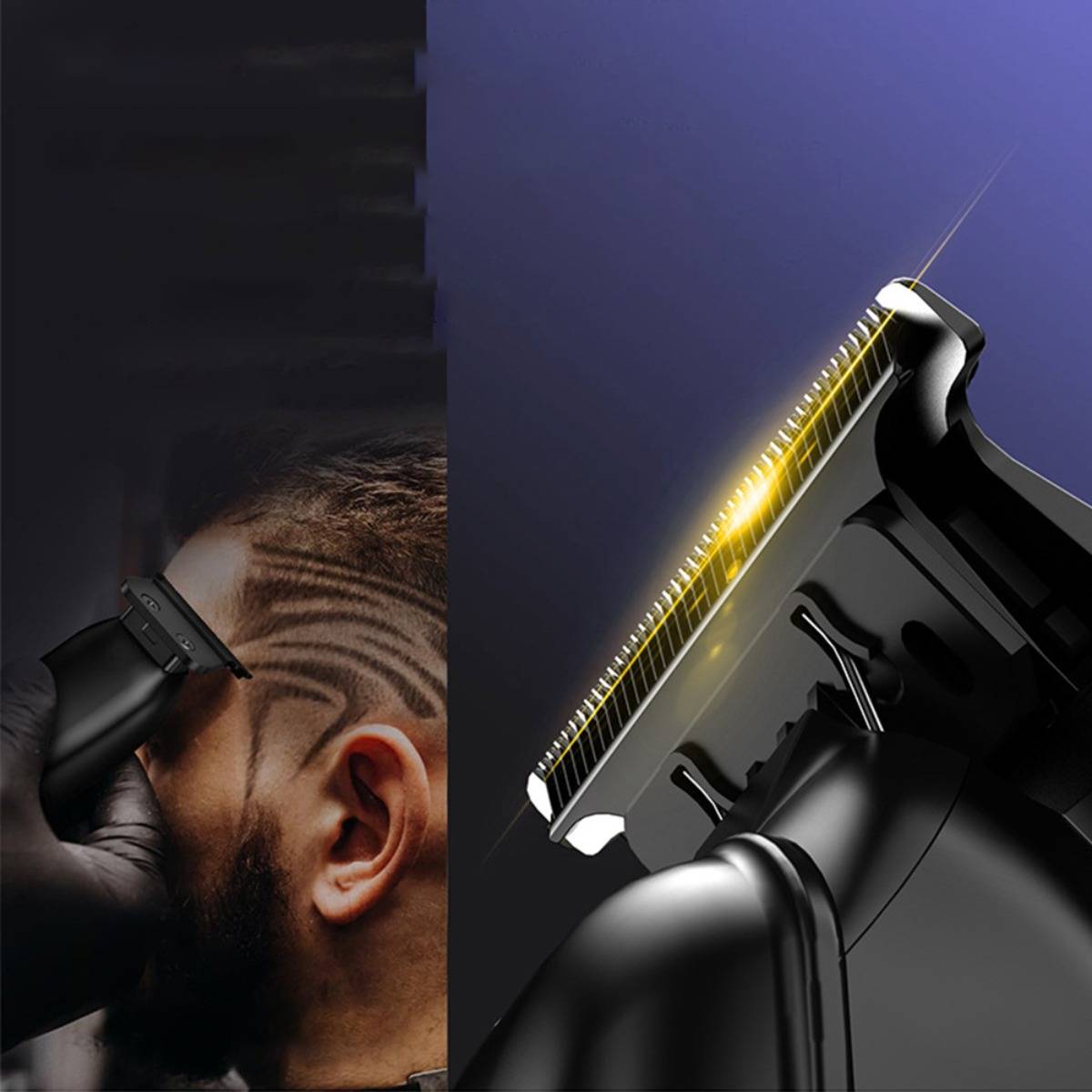 2-in-1 Haarschneider Set: Professioneller Bartschneider & Gravur-Trimmer für Fade-Haarschnitte