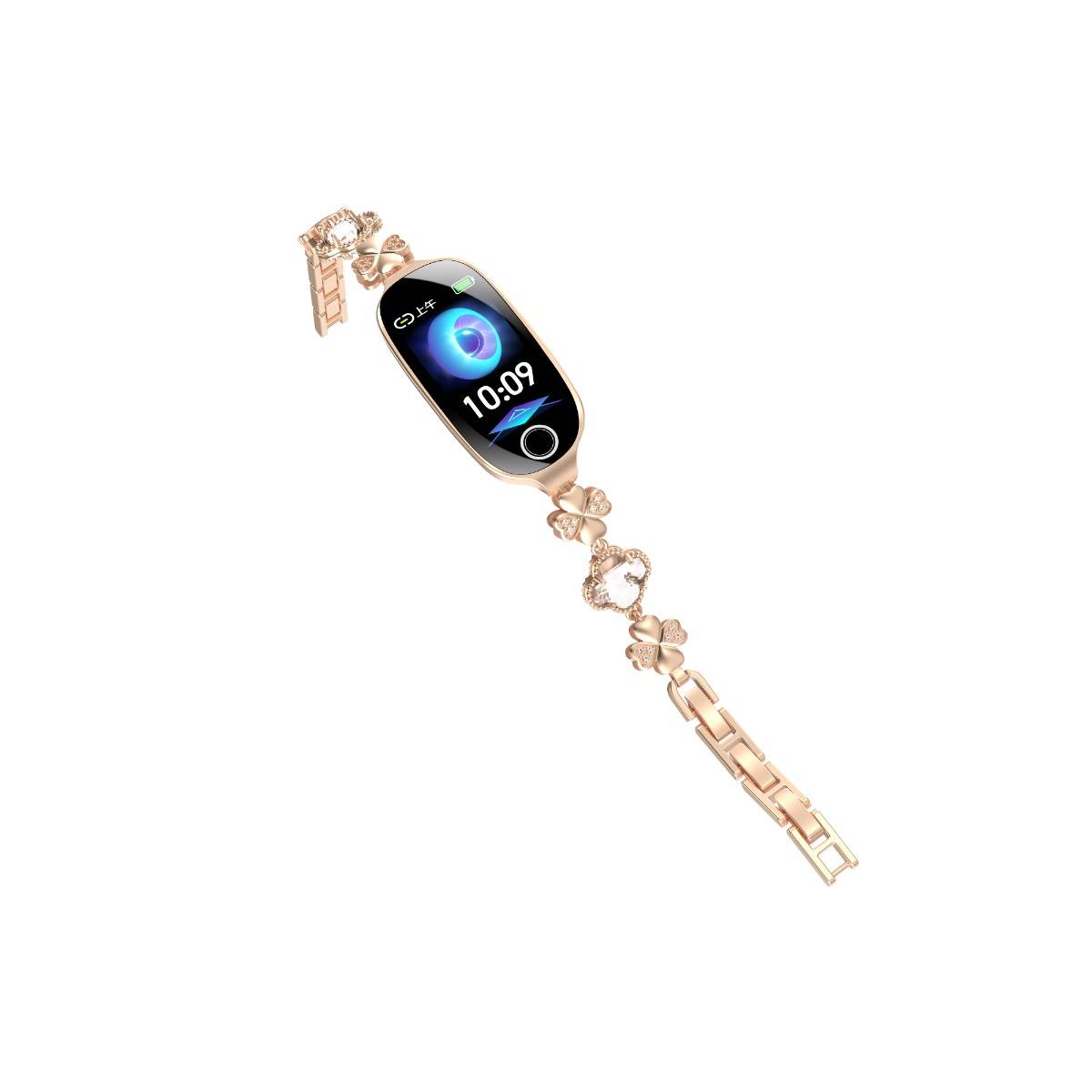 Smartwatch kompatibel mit Joeme Fit, HF-, SpO2- und Blutdruck-Tracking (nicht medizinisch) — IP67, Bluetooth 5.3, 50+ Sportmodi PinkGold