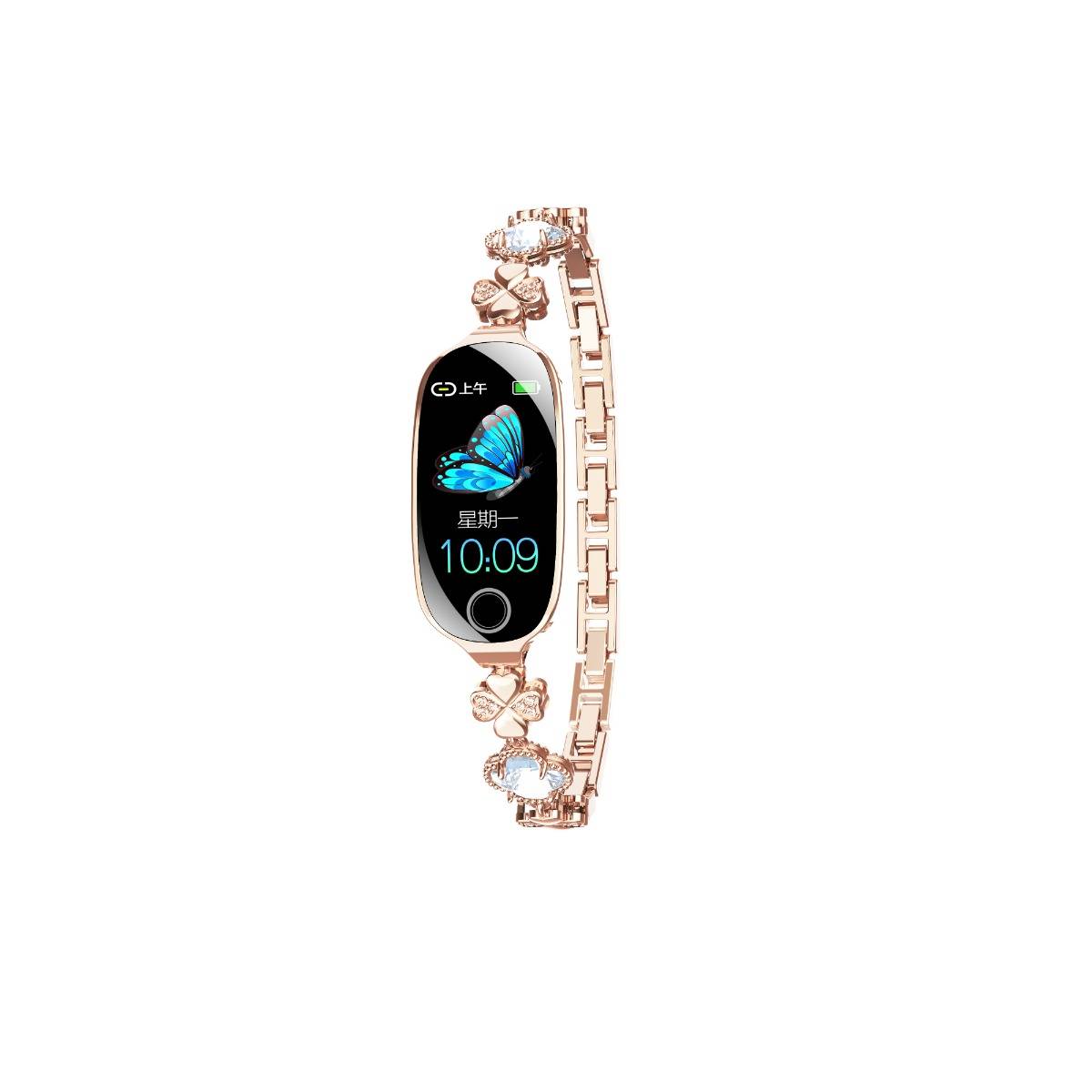 Smartwatch kompatibel mit Joeme Fit, HF-, SpO2- und Blutdruck-Tracking (nicht medizinisch) — IP67, Bluetooth 5.3, 50+ Sportmodi PinkGold