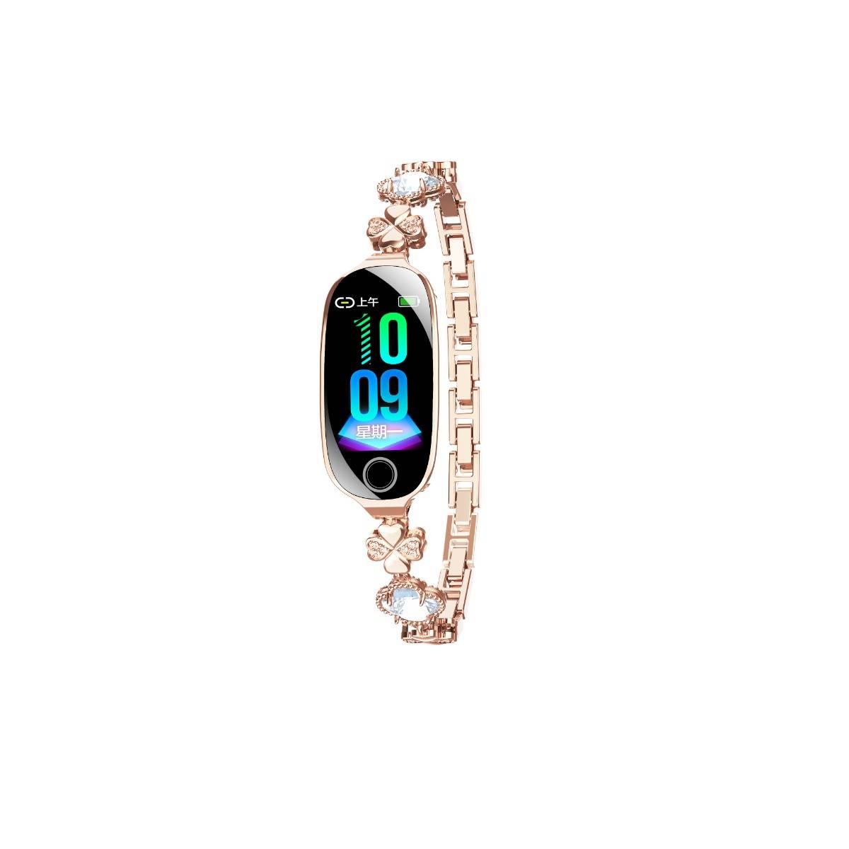 Smartwatch kompatibel mit Joeme Fit, HF-, SpO2- und Blutdruck-Tracking (nicht medizinisch) — IP67, Bluetooth 5.3, 50+ Sportmodi PinkGold
