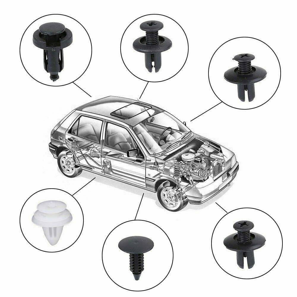 Befestigungselemente für Auto/ Kunststoffnieten 50er-Pack