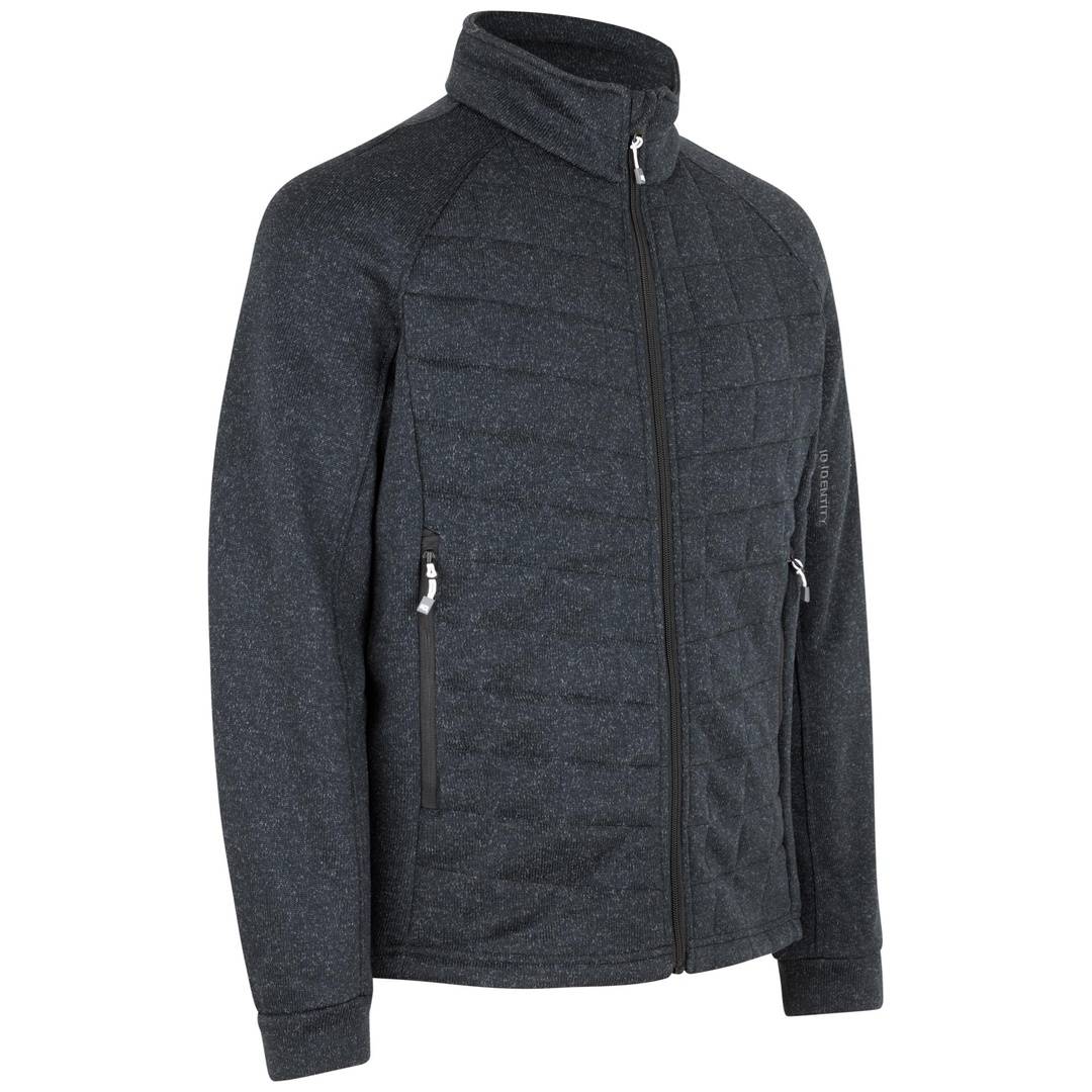 ID-Identity ID Fleecejacke gesteppt Herren 0826 Gr. XL graphit-meliert