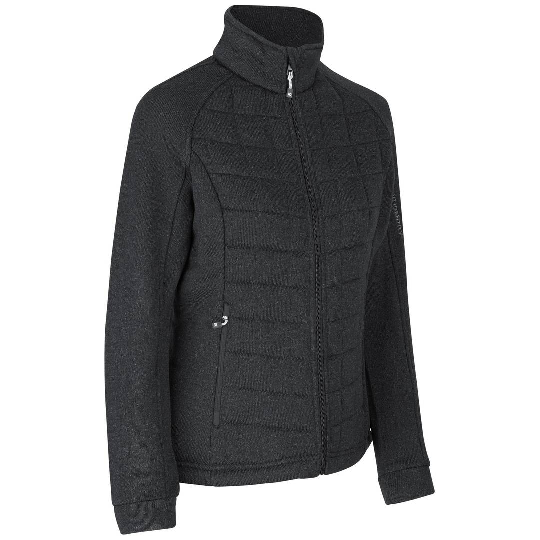 ID-Identity ID Fleecejacke gesteppt Damen 0827 Gr. M graphit-meliert