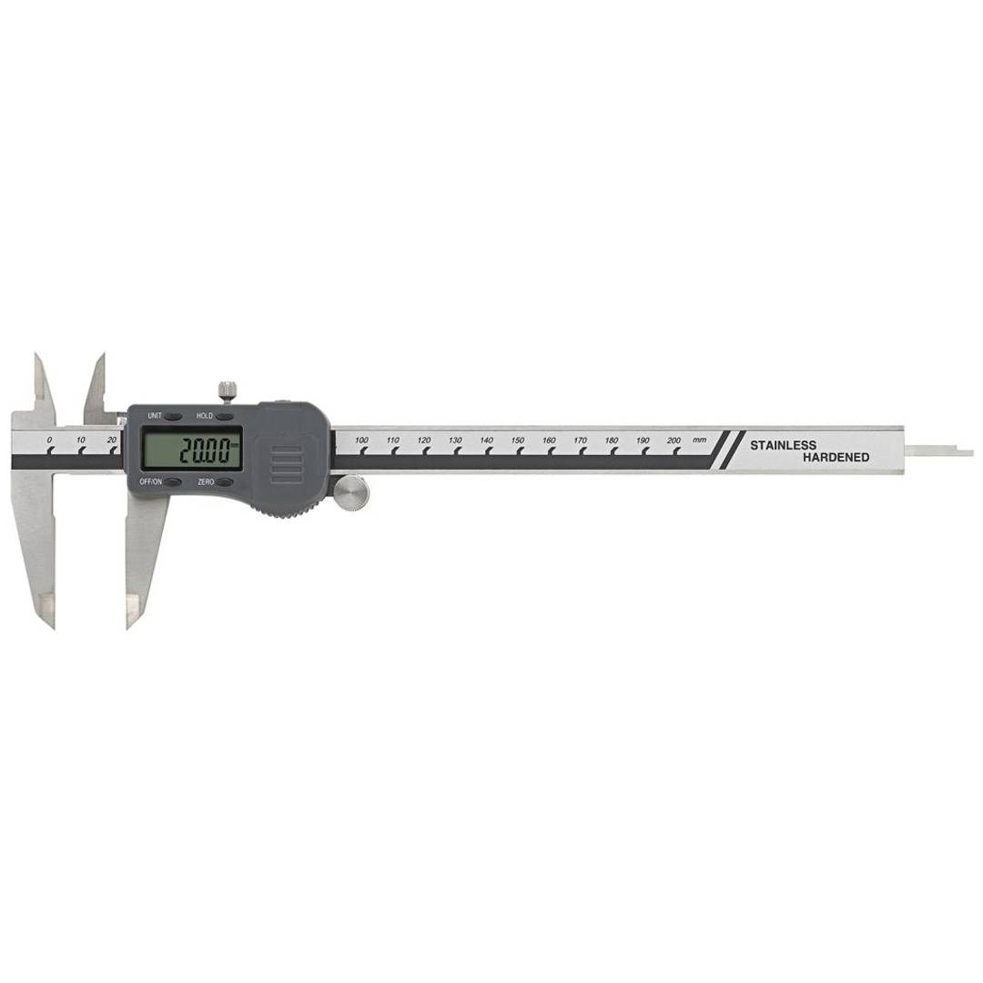 Fortis Digital-Taschenmessschieber 200mm mit Daten ET