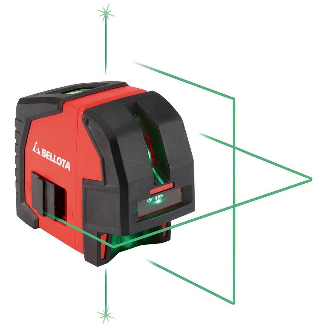 BELLOTA Kruezlinienlaser 30m 2 Achs + Punkt,grün, Koffer und Halter