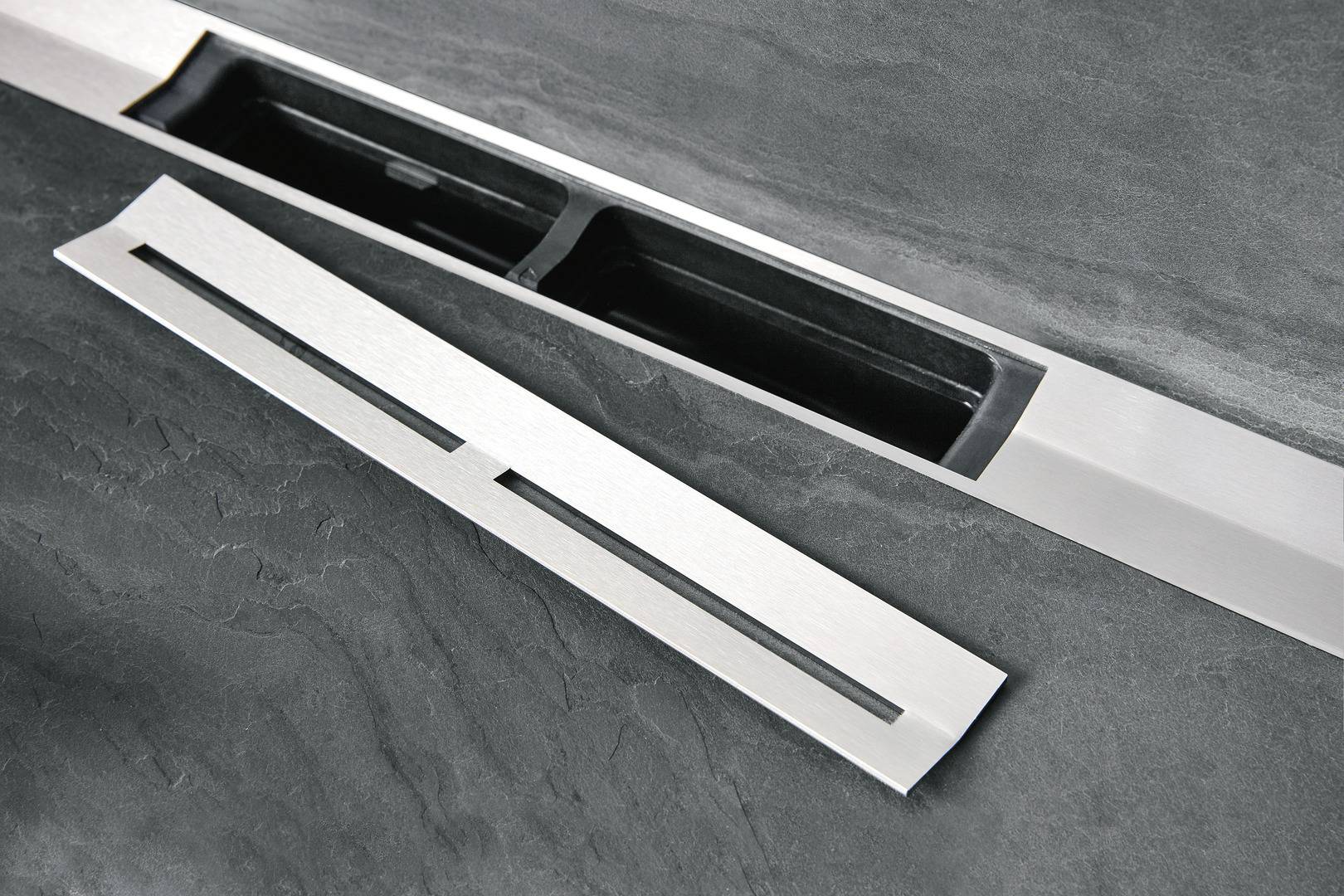 TECE L100 Duschprofil 1000x55mm Edelstahl gebürstet