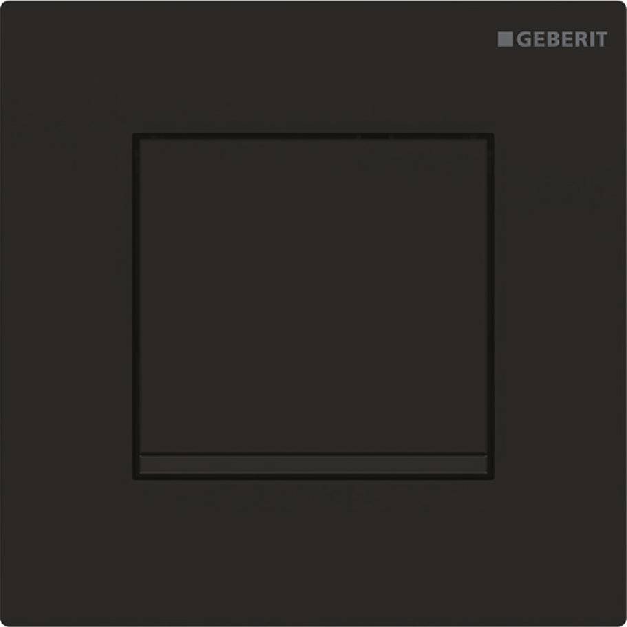 Geberit Typ 20 (ex Typ 30) UR-Strg. pneum. Sp Square, schwarz matt lack, Etc/schwarz