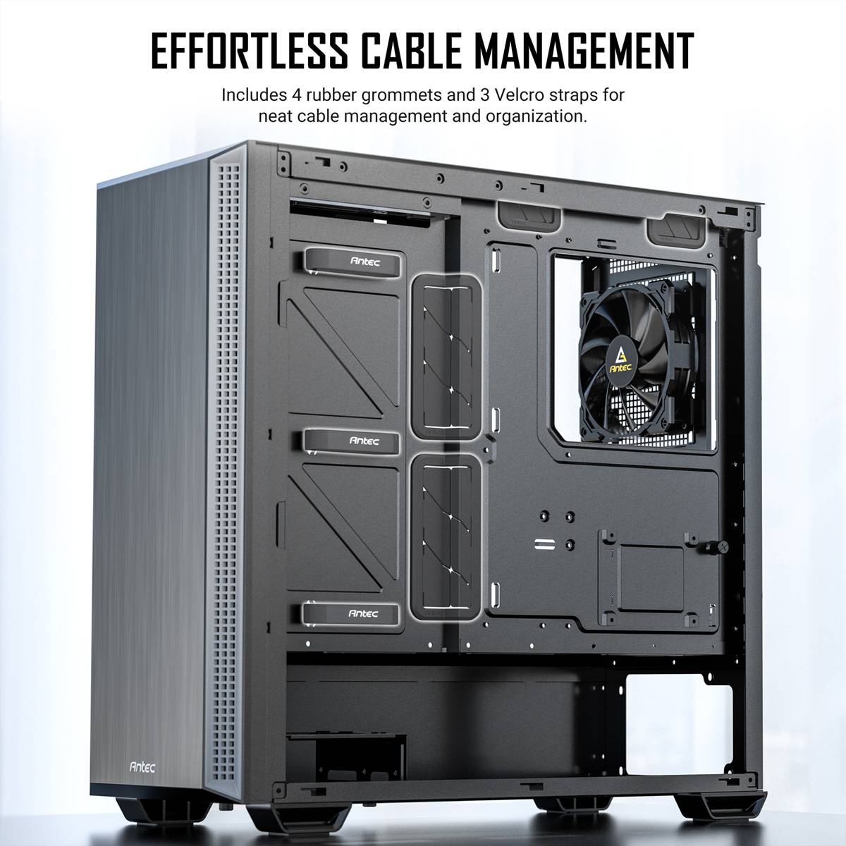 ANTEC Performance P7S Mid Tower ATX M-ATX ITX PC Gehäuse, silberfarben