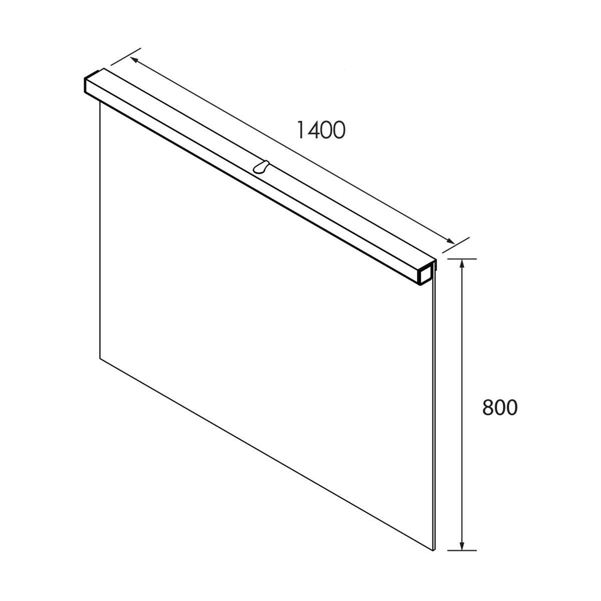 Set OPTIMUS Spiegel und LED-Leuchte IP44 (5700ºK) 1400 x 800 mm