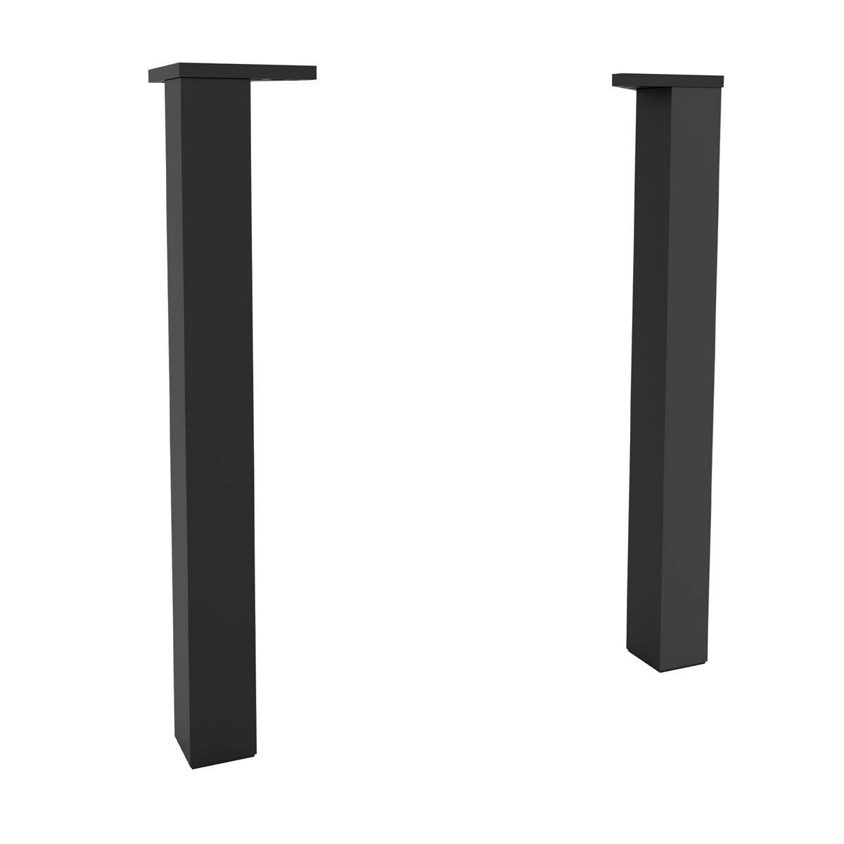 Satz 2 Füße SCHWARZ Hauteur 230 mm