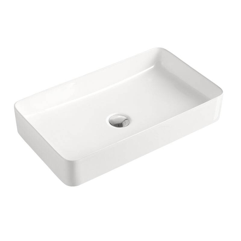 Beitz & Walz AqvaCeramica Aufsatzbecken "SlimRim" o. Überl. 605 x 350 mm mattweiß