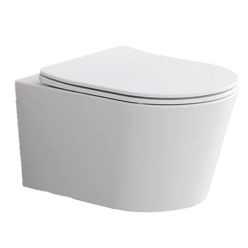 Beitz & Walz AqvaCeramica WC Wand Tiefspüler spülrandlos Rotation 530 x 360 mm - weiß -