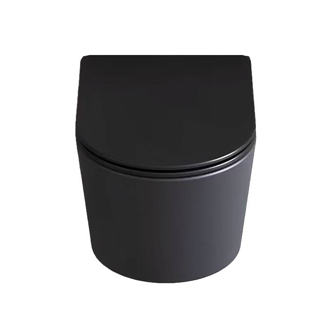 Beitz & Walz AqvaCeramica WC Wand Tiefspüler spülrandlos Rotation 530 x 360 mm - mattschwarz