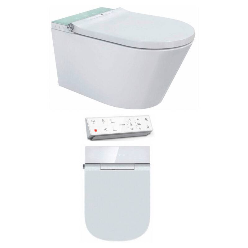 Beitz & Walz AqvaCeramica Dusch-WC Wand Tiefspüler spülrandlos 596 x 370 mm - weiß -