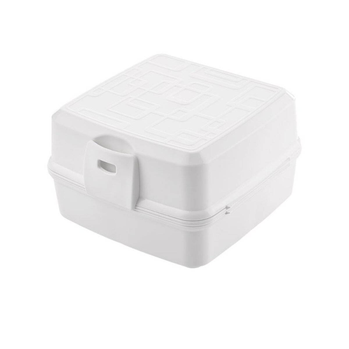 Multi Brot- und Lunch Box mit Besteck (02 1164) Weiß