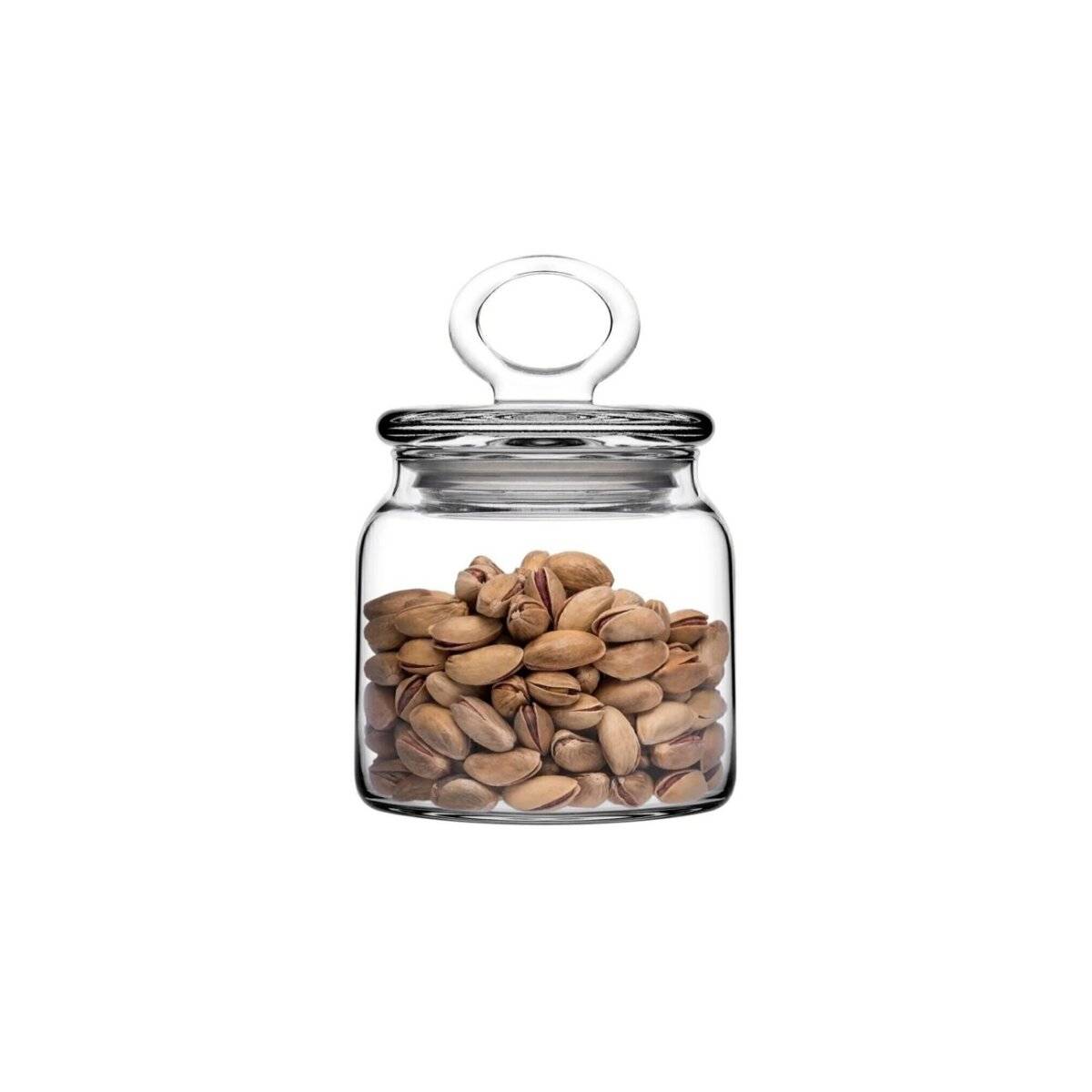 Pasabahce Kitchen Slim Vorratsdose aus hochwertigem Glas 575 ml - 15 x 8 cm