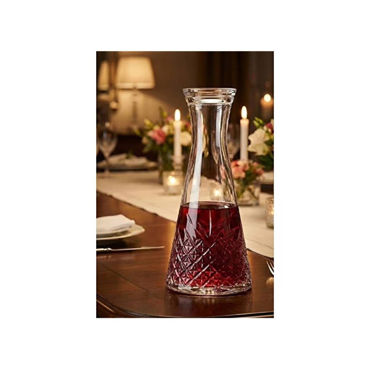 Pasabahce Timeless Karaffe mit Deckel aus hochwertigem Glas - 940 ml