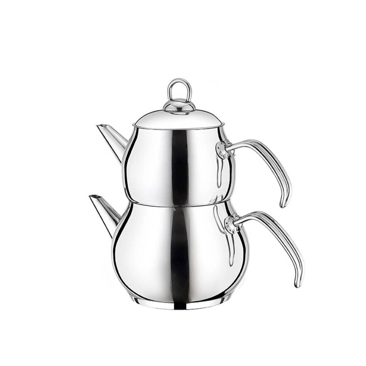 Hoffmanns Teekanne mit Kapselboden - 0,8 L + 1,2 L, Induktionsgeeignet