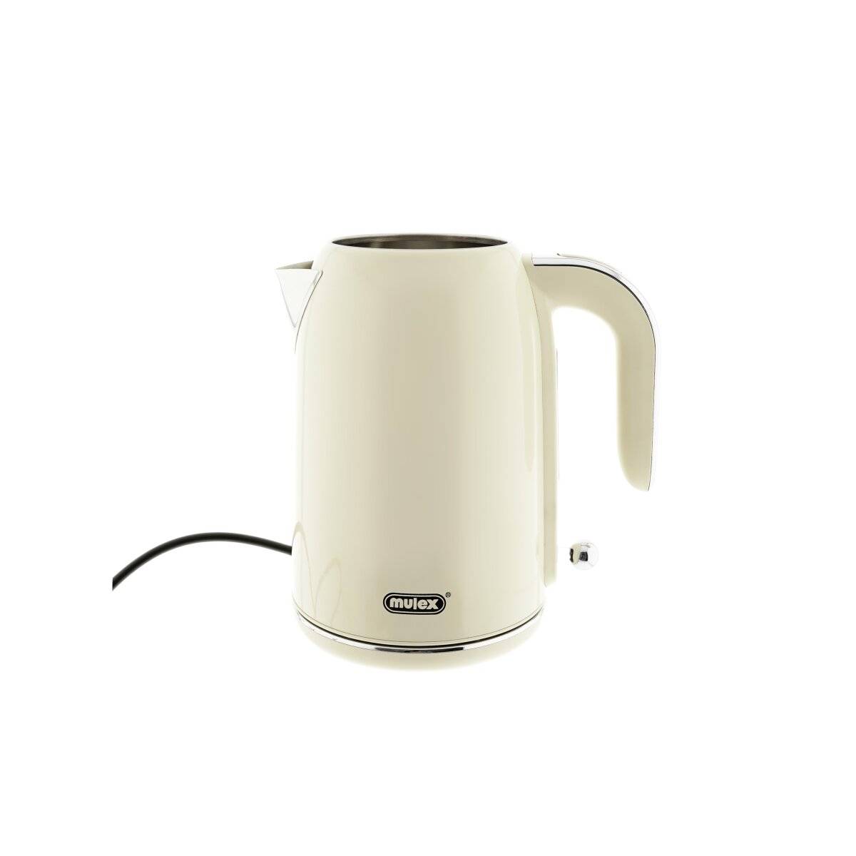 Mulex Tee Express Teekocher 2200W - 2-in-1 Wasserkocher mit Teekanne 1,7L + 1 L, Beige