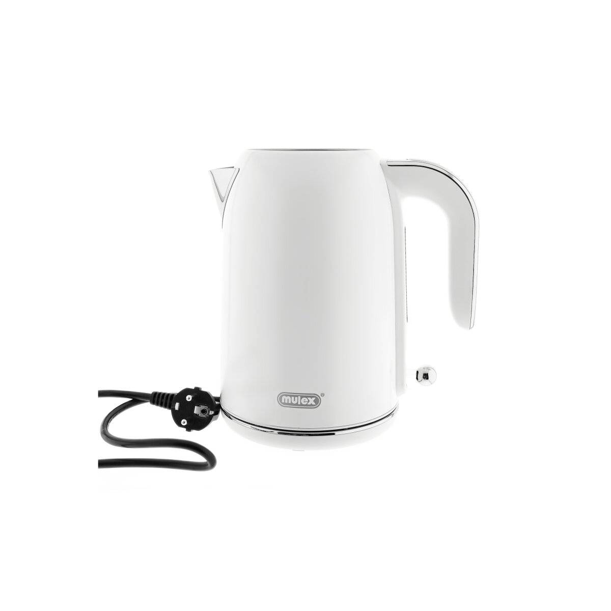 Mulex Tee Express Teekocher 2200W - 2-in-1 Wasserkocher mit Teekanne 1,7L + 1 L, Weiß