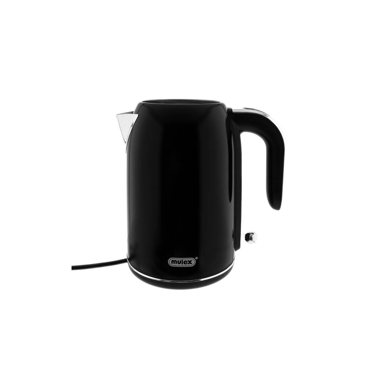 Mulex Tee Express Teekocher 2200W - 2-in-1 Wasserkocher mit Teekanne 1,7L + 1 L, Schwarz
