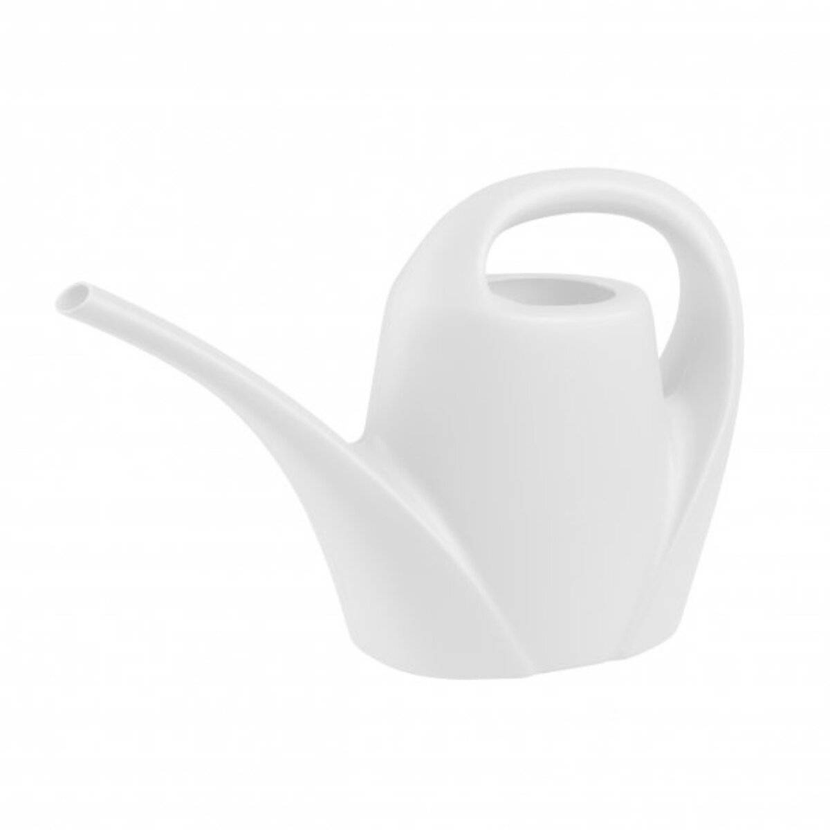 Gießkanne mit langer Tülle - Kunststoff Gießkanne für Zimmer-, Garten- & Balkonpflanzen - 1,5 L Weiß