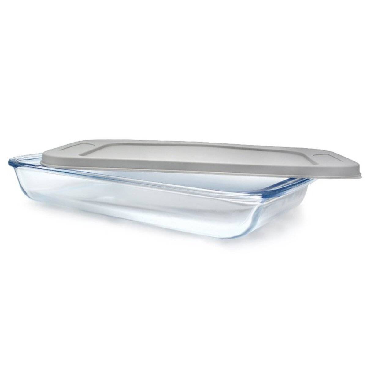 Auflaufform aus Borosilikatglas mit Deckel zum Backen, Aufbewahren & Einfrieren 2200 ml