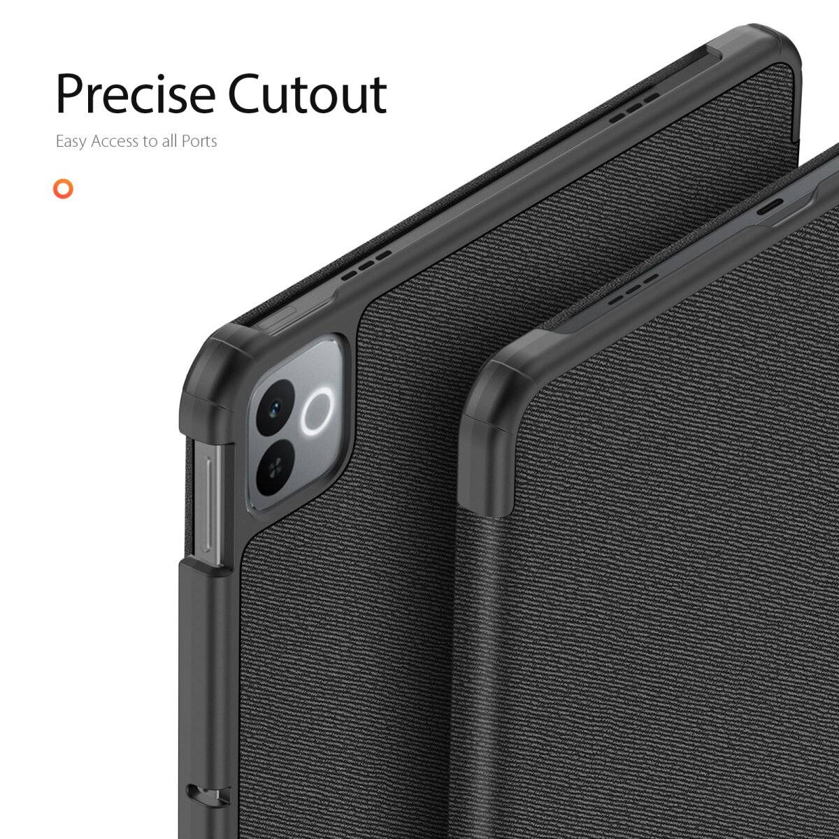 Dux Ducis Domo Smart Sleep Case Tablethülle kompatibel mit realme Pad 3 Schwarz