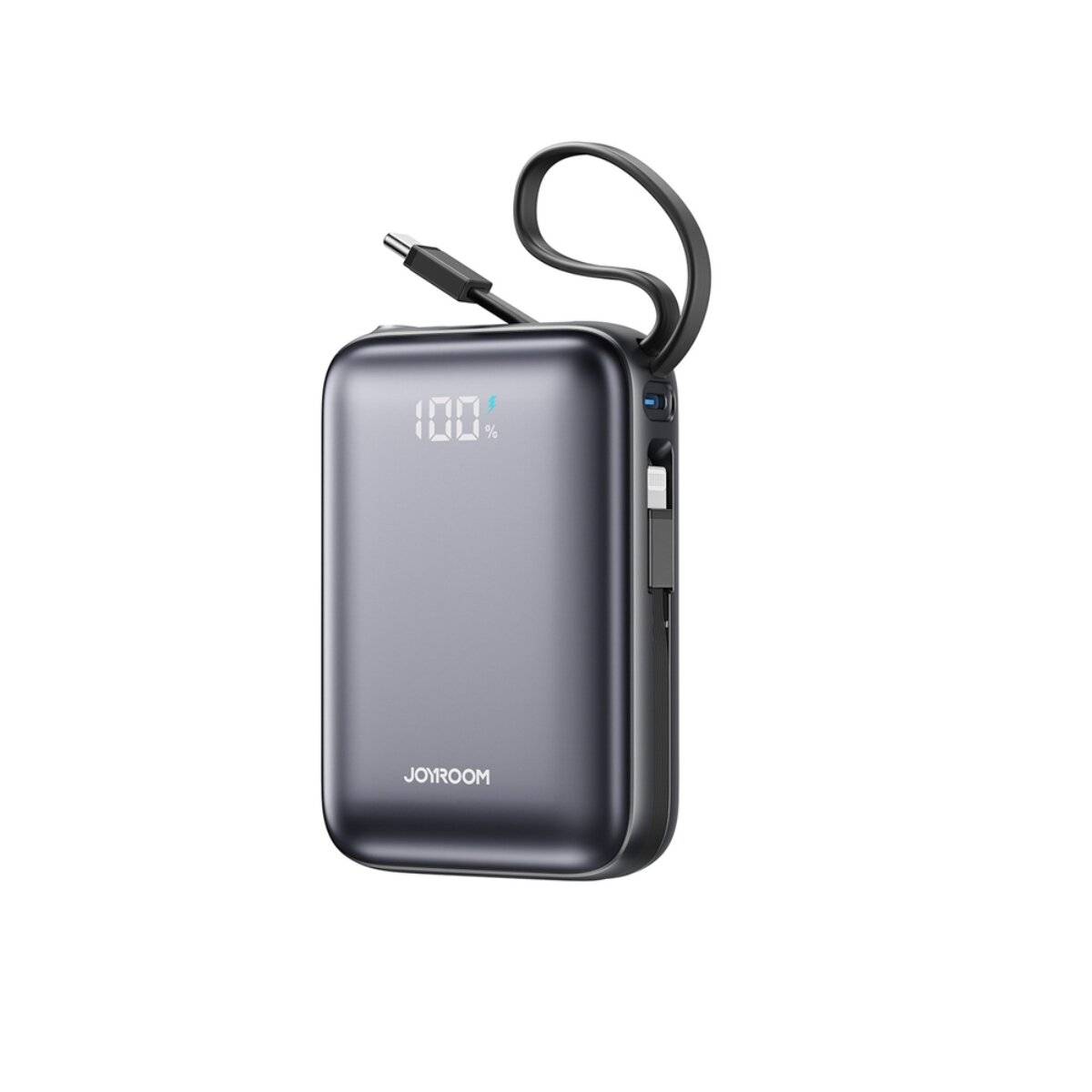 Joyroom JR-PBF29 20000mAh 22,5W Powerbank mit Doppelkabel Schwarz