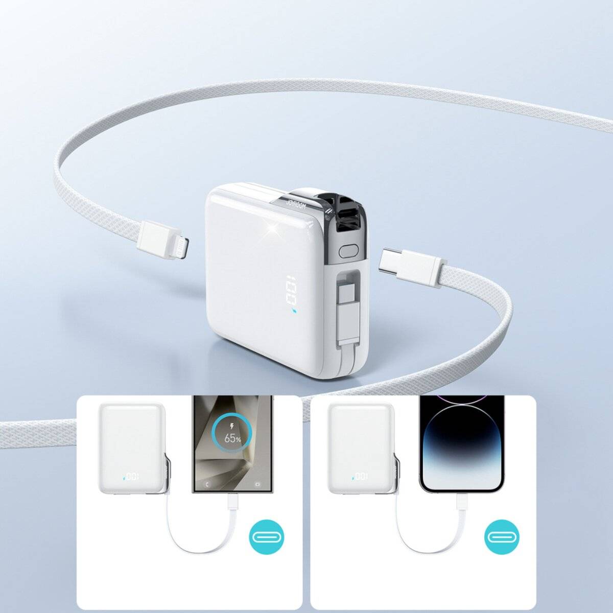 Joyroom JR-PBF27 Pro 10000mAh 30W Powerbank mit Kabel