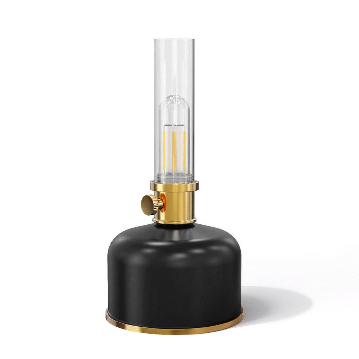 Forever Light Retro Petroleum LED Lampe FLR-25 Schwarz