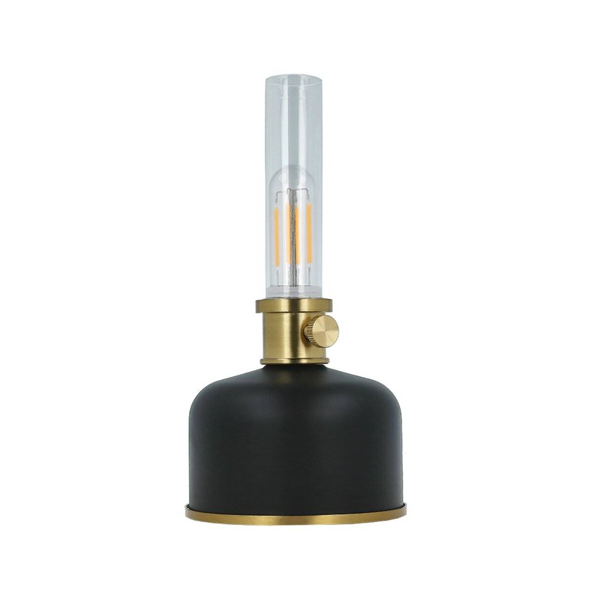 Forever Light Retro Petroleum LED Lampe FLR-25 Schwarz