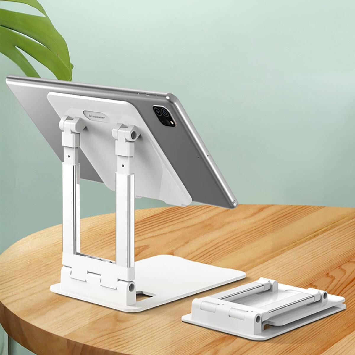 Wozinsky Smartphone Tablet Ständer faltbar verstellbar Tischhalter Weiß