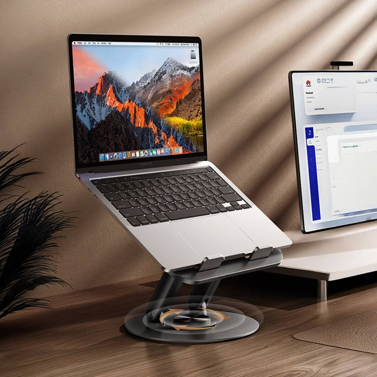 Wozinsky WRS-K75 Schwenkbarer Ständer für Laptop und Tablet  Schwarz
