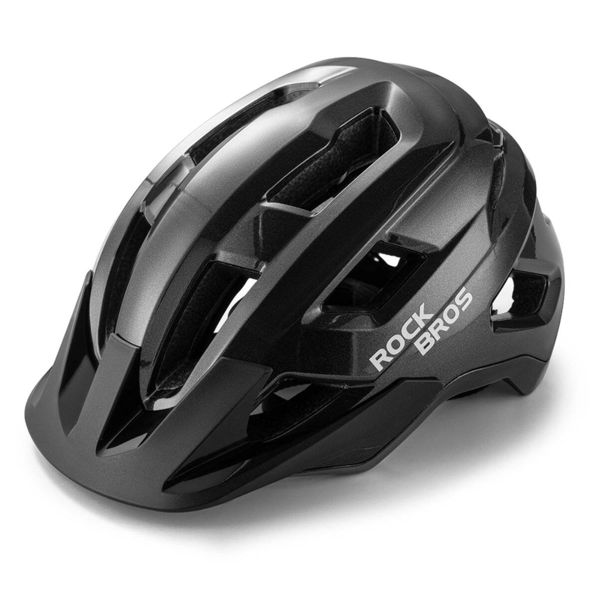 Rockbros LK-67 Jugend-Fahrradhelm mit abnehmbarem Visier 5458 cm Schwarz