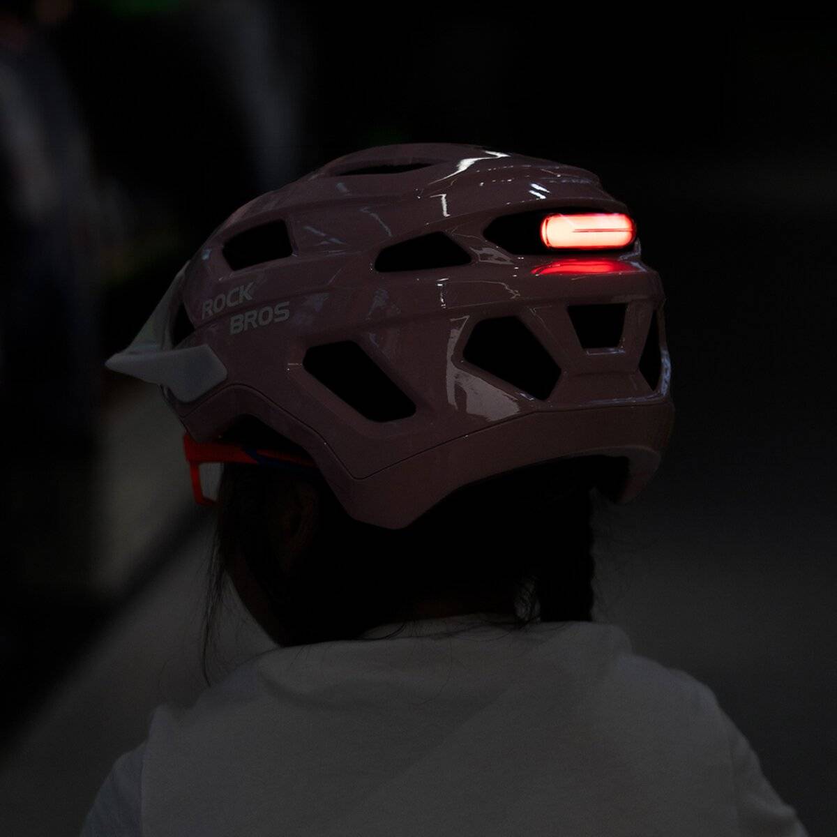 Rockbros LK-67 Jugend-Fahrradhelm mit abnehmbarem Visier 5458 cm Rosa