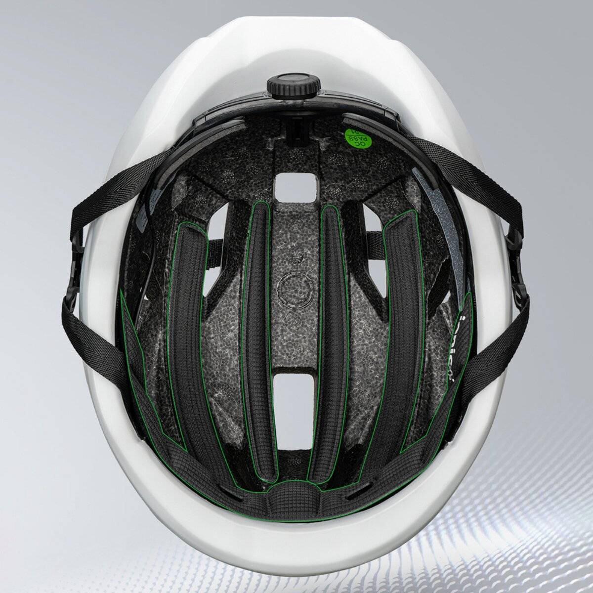 Rockbros LK-15 Carbonfaser-Fahrradhelm 58-62 cm Weiß