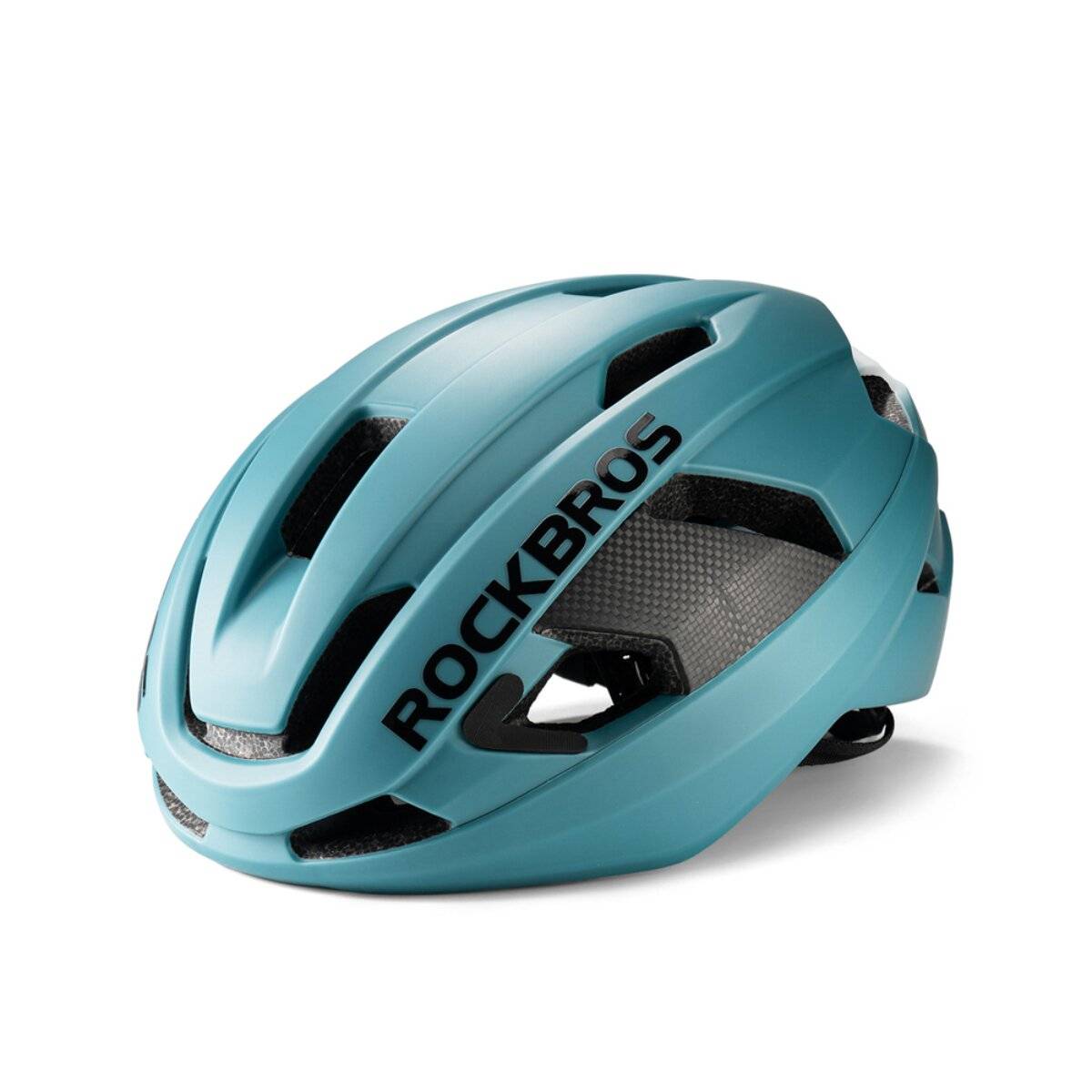 Rockbros LK-15 Carbonfaser-Fahrradhelm 58-62 cm Hellblau