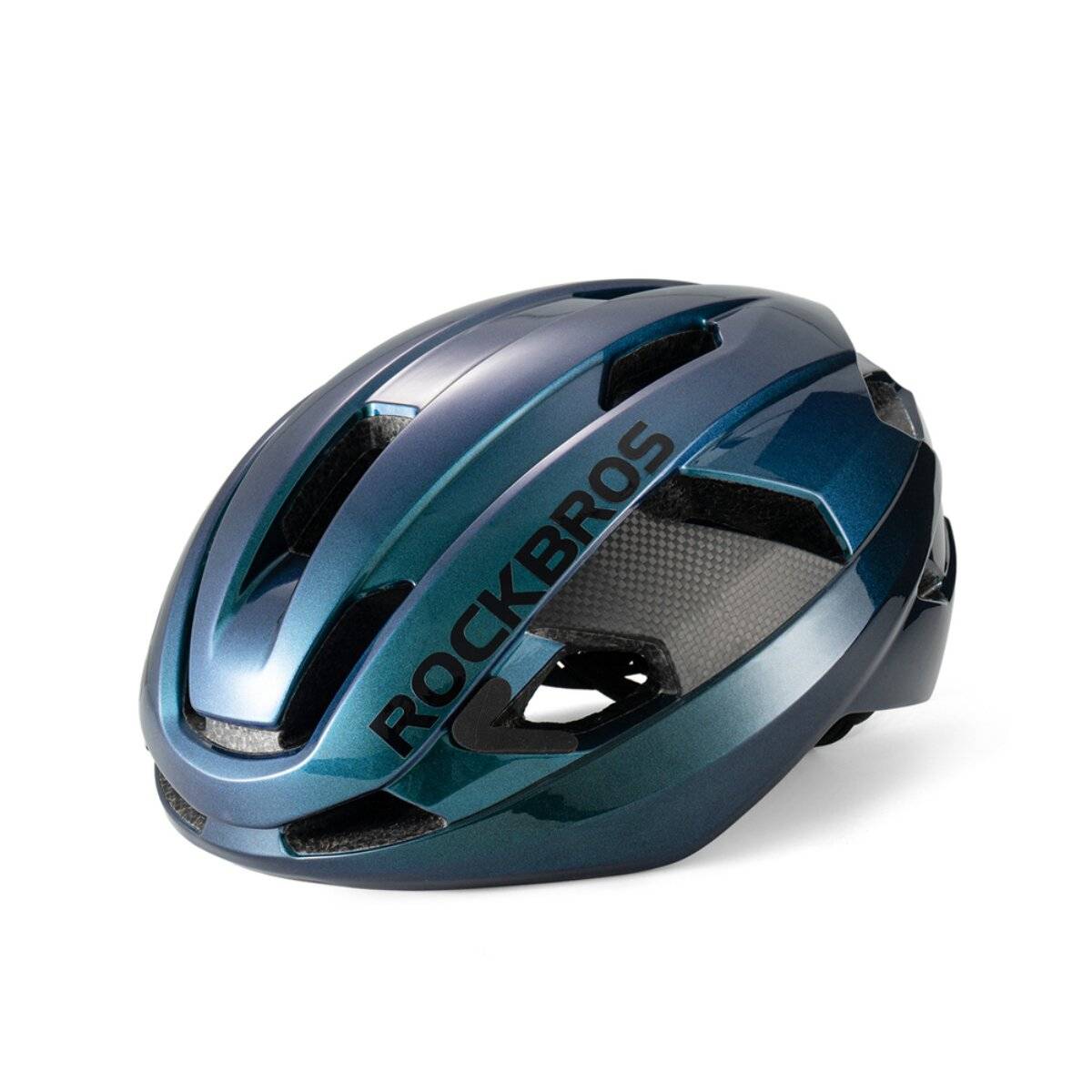 Rockbros LK-15 Carbonfaser-Fahrradhelm 58-62 cm Blau