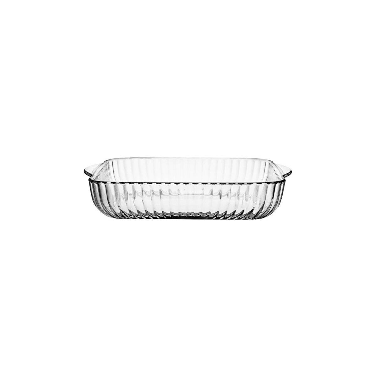 Pasabahce Borcam Quadratische Schale aus Borosilikatglas zum Backen, Aufbewahren & Einfrieren 3200 ml