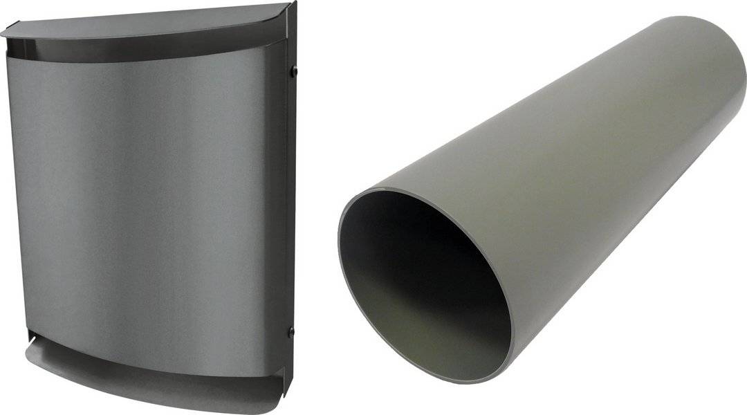 BOSCH Zubehör dezentrale Lüftung LRE 160 B Lüfter-Rohbauset, Metall-Außenhaube anth - 7735600374