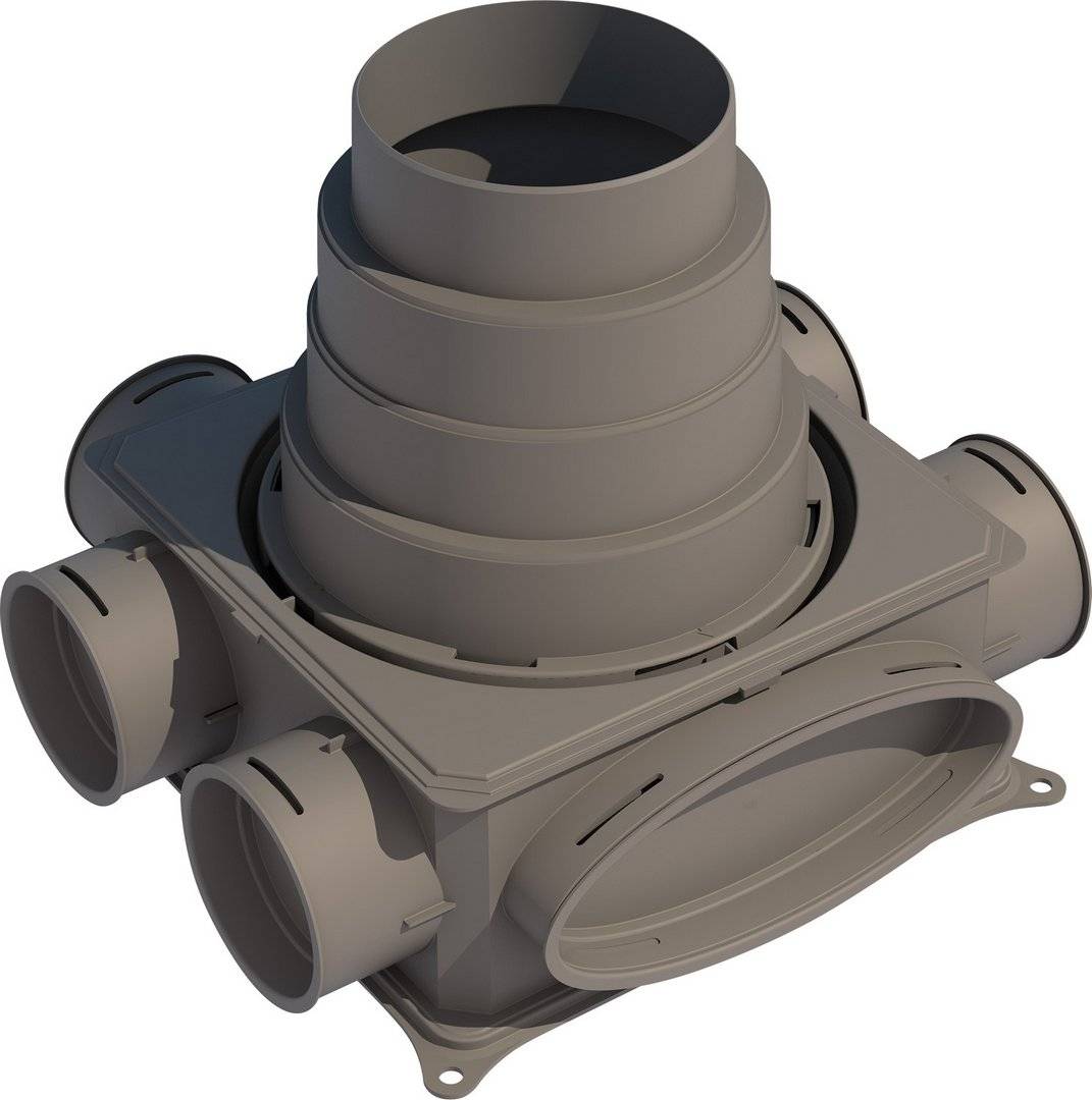 BOSCH Zubehör Wohnungslüftung VK 125-B Luftverteilkasten Kunststoff 1-lagig - 7738100818