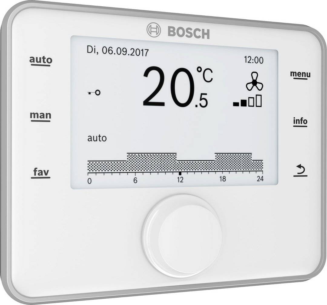 BOSCH Zubehör Wohnungslüftung CV 200 Lüftungs-Autarkregler für V5001 / V4000 - 7738112300