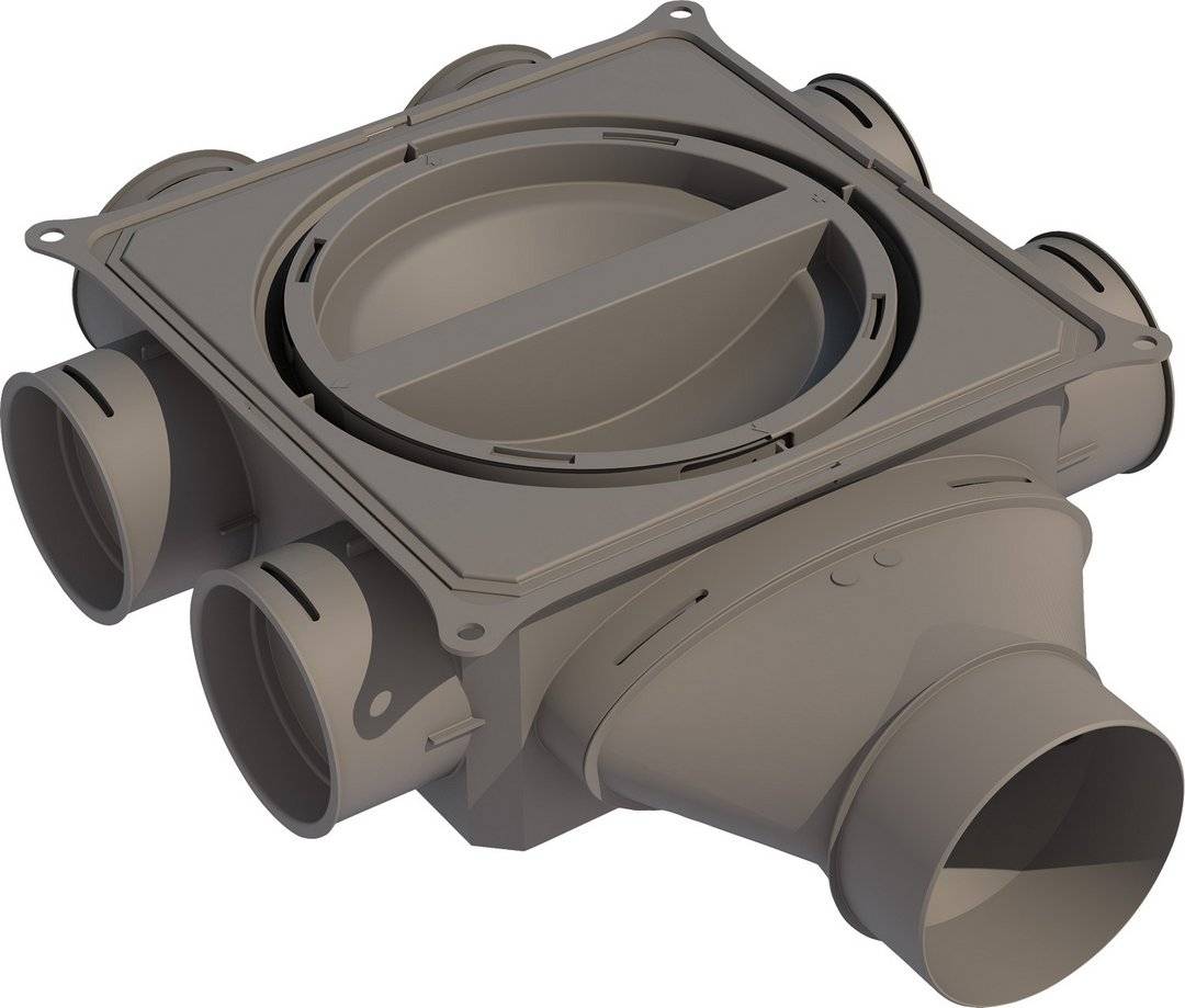 BOSCH Zubehör Wohnungslüftung VK 125-1S Luftverteilkasten Kunststoff, seitlich - 7738112658