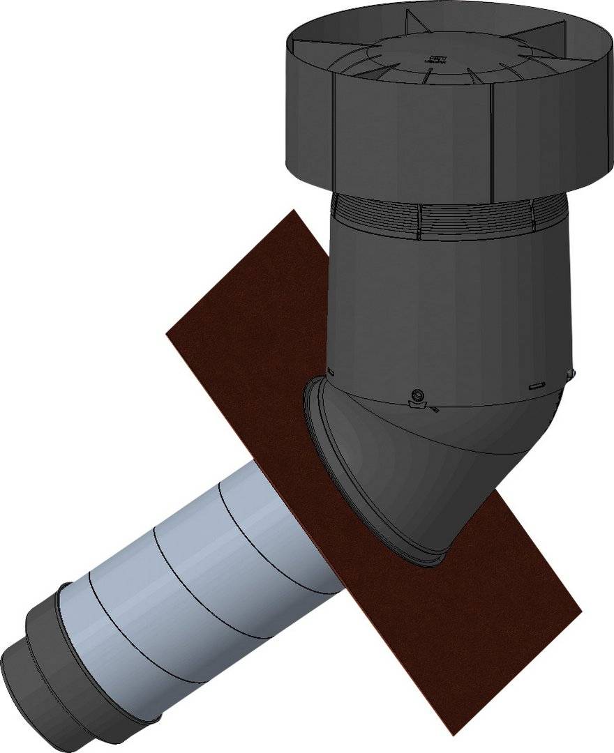 BOSCH Zubehör Wohnungslüftung DDF-S160 Dachdurchführung Schrägdach für DN160 - 7738113691