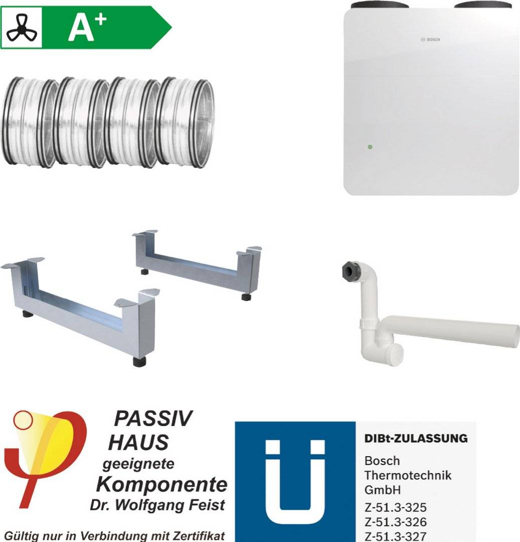 BOSCH Wohnungslüftungspaket BOPA VE3 V5001 C 260, Bodenkonsolen-Set - 7739621981