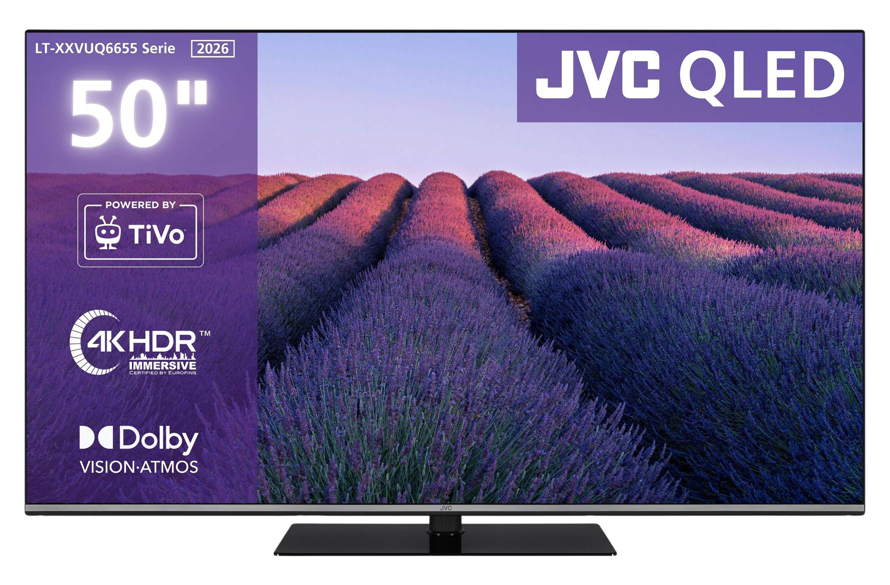 JVC LT-50VUQ6655 50 Zoll QLED Smart TV HDR Fernseher 4K UHD Dolby Vision HDR Triple-Tuner (2026)