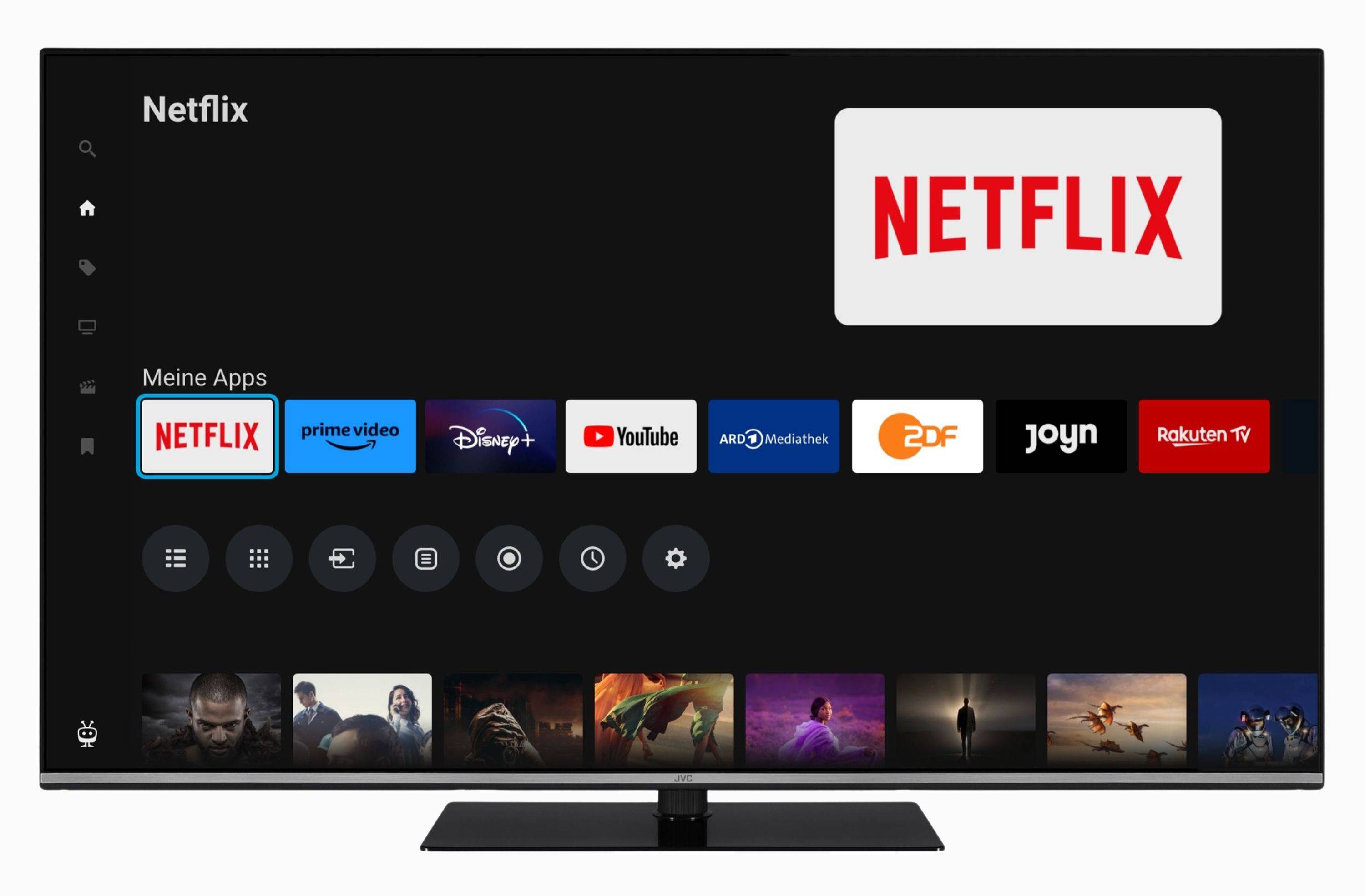 JVC LT-50VUQ6655 50 Zoll QLED Smart TV HDR Fernseher 4K UHD Dolby Vision HDR Triple-Tuner (2026)
