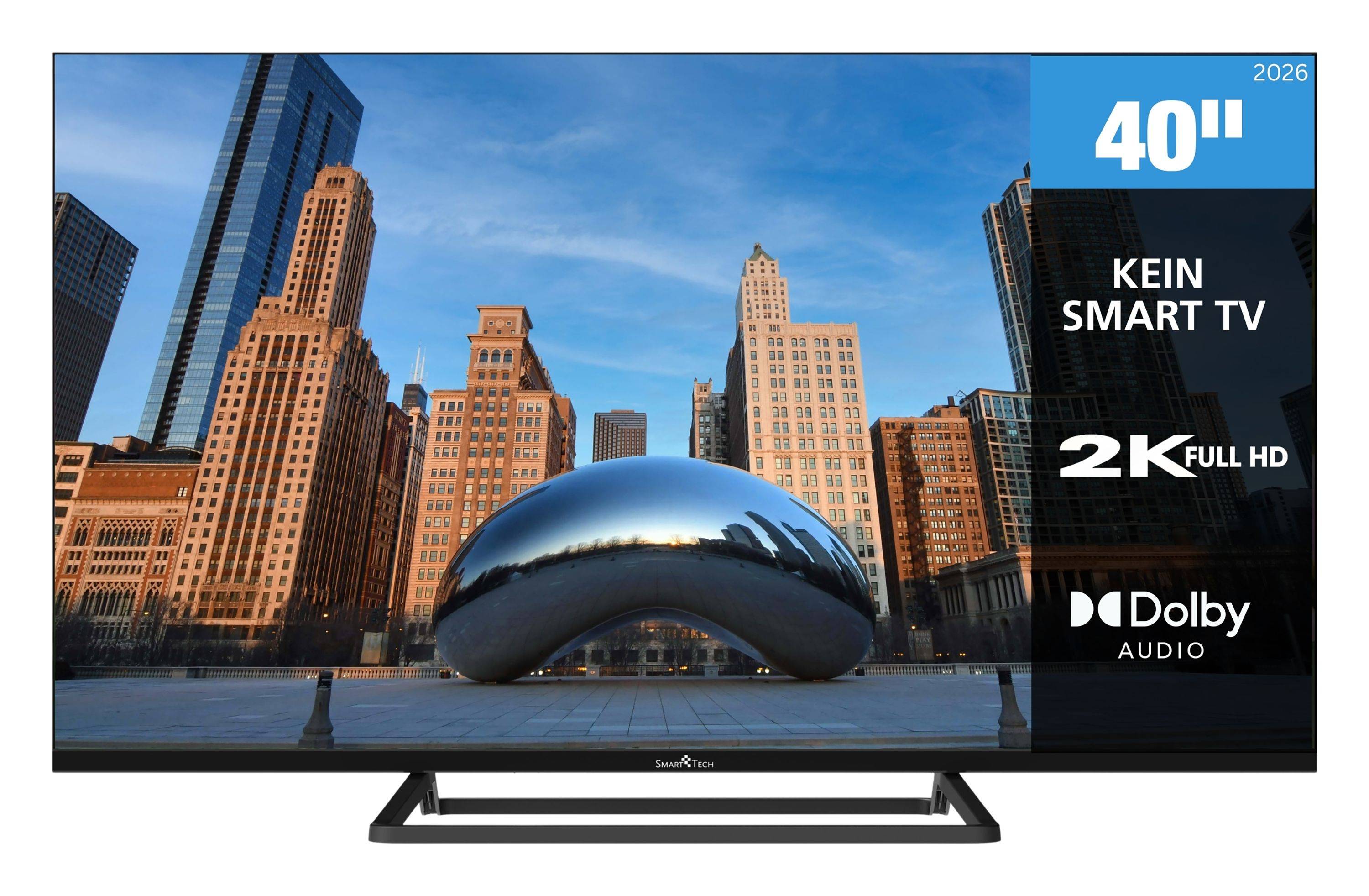 Smart Tech 40FN01V3 40 Zoll Fernseher LED TV Full HD Auflösung, Dolby Audio und Triple-Tuner (2026)