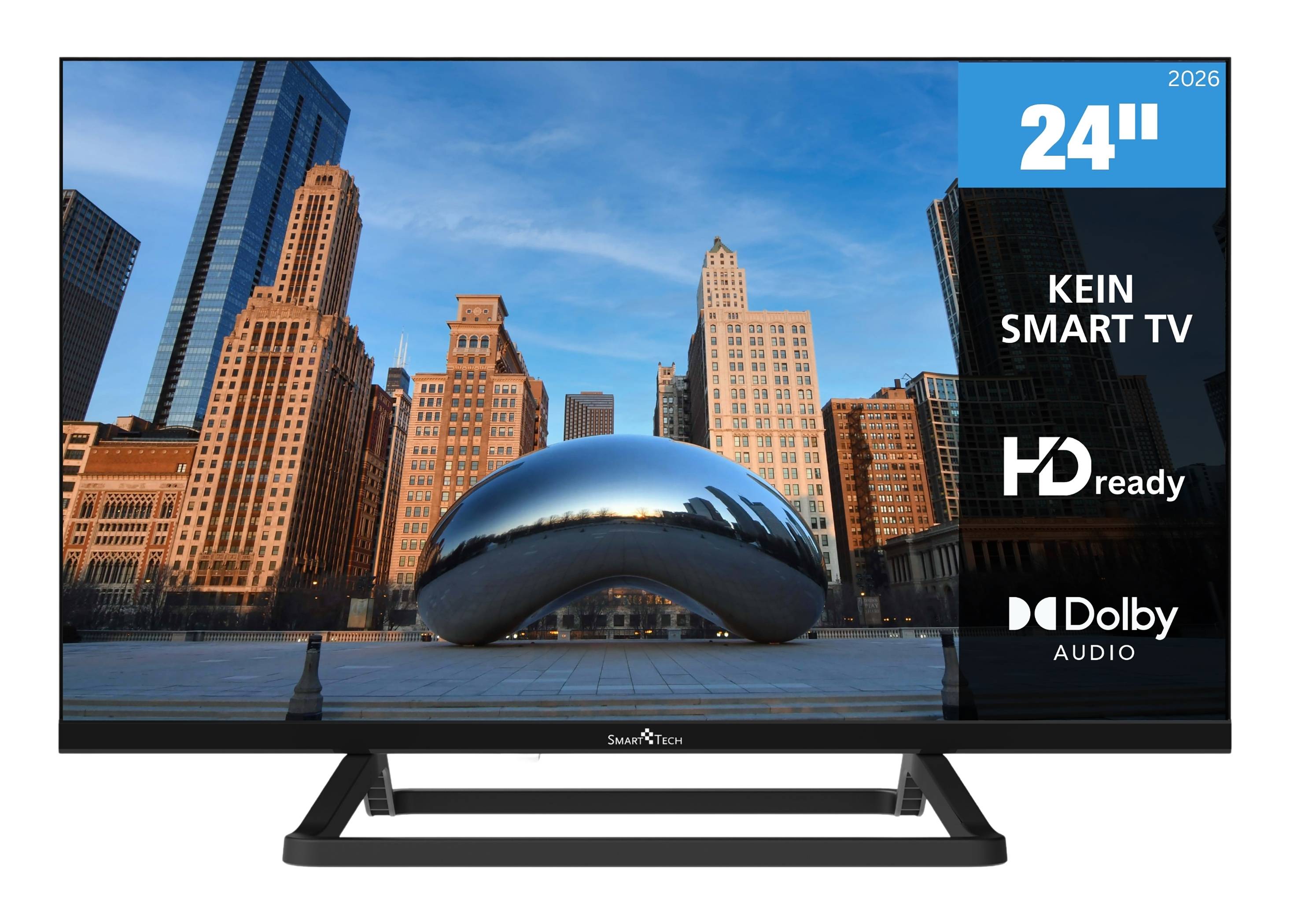 Smart Tech 24HN01V3 24 Zoll Fernseher LED TV HD-ready mit 12V-Anschluss und Triple-Tuner (2026)
